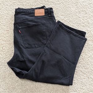 Levi's Black Wedgie Straight Jeans